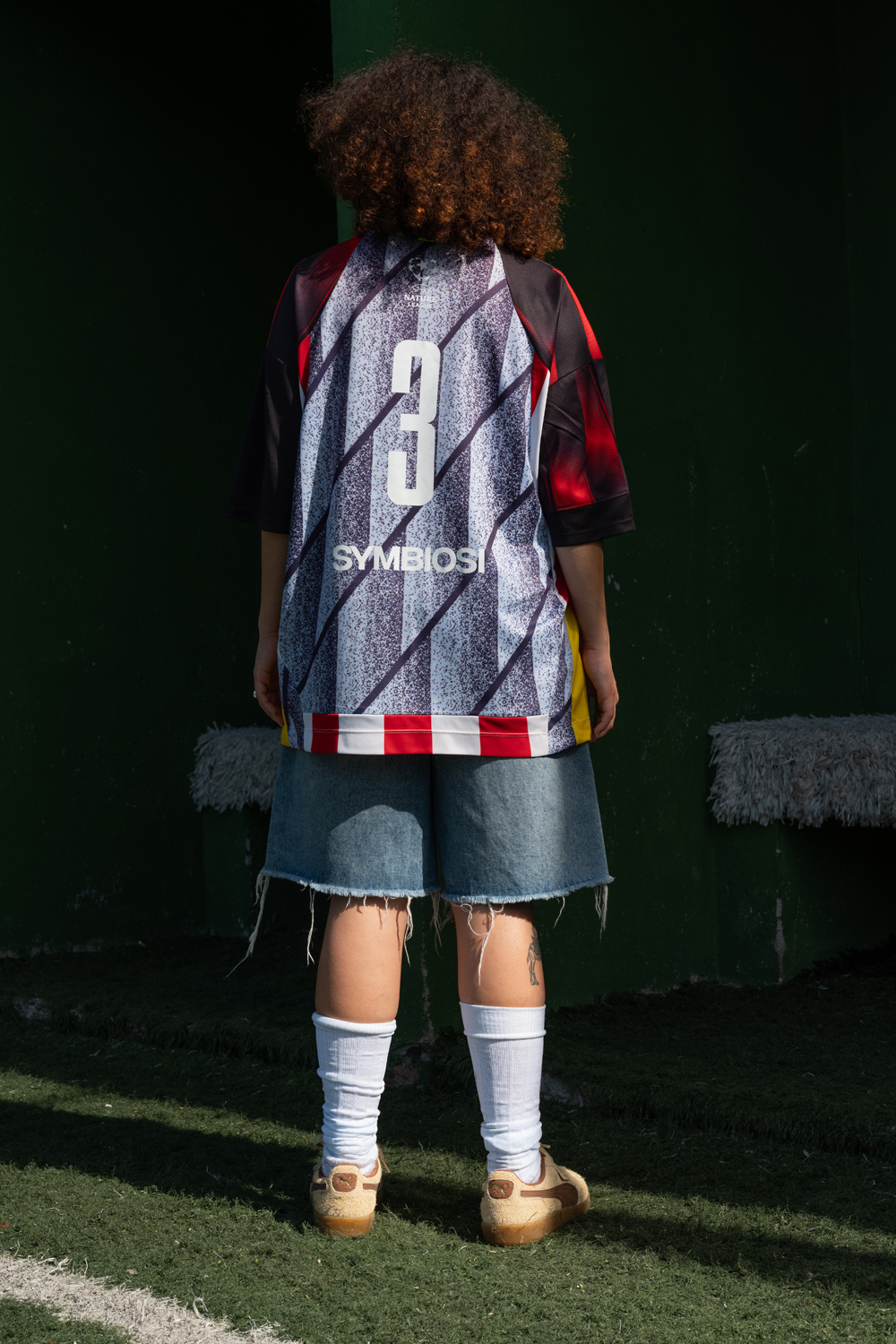 Camisa Futebol de Várzea & Nature League Vermelho e Mescla P - Imagem 2